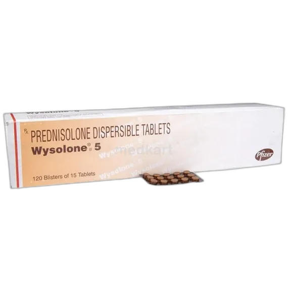 wysolone 5mg dt tablet 15's